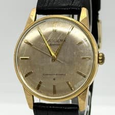 Seiko J14100E All Gold Filled Wristwatch Manual Winding Mens Used From Japan