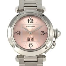 Authentic Cartier Pasha C Grande Date W31058M7 Stainless Steel Mechanical Au...
