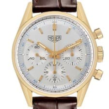 Tag 1964 Heuer Carrera Re-Edition Chronograph Gold Mens Watch CS3140