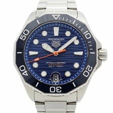 TAG HEUER Aquaracer WBP5111 Blue Dial Used Men s Watch from JAPAN
