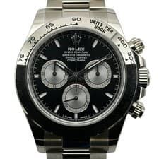 ROLEX Daytona 126509 Black/Steel White Gold Automatic Mens Watch #OK004