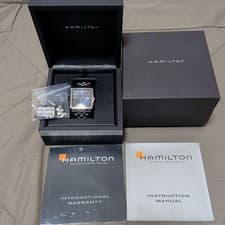 Hamilton Jazzmaster Square Black Dial H32415135 Mens Watch Swiss Automatic