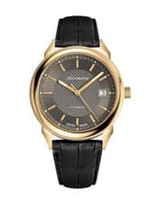 ADRIATICA Men Casual Watch Classic Dress Black Dial Waterproof Swiss 40mm