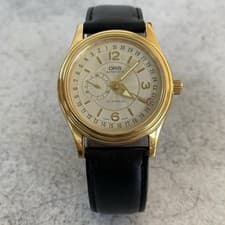 Oris Pointer 7476 Automatic Sub Seconds Gold Plated Swiss Watch - EBay Live