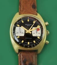 Vintage 1960's  CROTON   Chronograph COMPUTER Men's Watch VALJOUX 7733 Movement