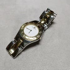 Baume & Mercier Vintage Steel Watch Unique Design Used From Japan