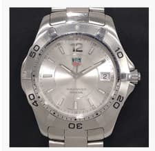 Vintage [EXC+5] Tag Heuer Aquaracer  WAF1112 Silver Dial 39mm Quartz Men's Watch