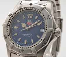 [Exc+5] TAG Heuer 2000 Professional WK1213 Blue Navy 34mm Mid-size Quartz Watch