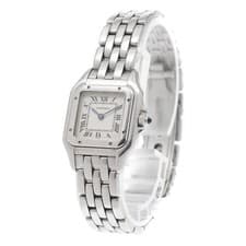 CARTIER PANTHERE SM W25033F5 22mm SS Beige Dial Quartz Watch #C315