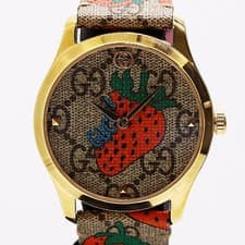 Gucci 126.4 YA1264133 GG Pattern Quartz Ladies Watch Working Vintage Dress Watch