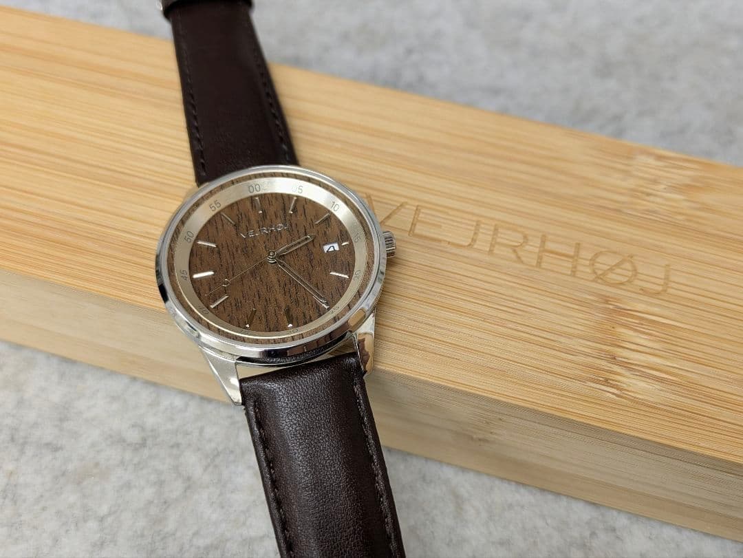 VejrHøj A04 Walnut Men's Automatic Watch Unused NH35A Japan Movement