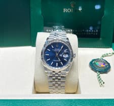 Unworn 126234 Rolex Datejust 36mm Steel Blue Index Jubilee 2025
