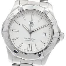 TAG HEUER WAP1111 Aquaracer Date Quartz Men's Watch From Japan G0425