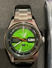 Seiko 5 Sports x HUF SBSA323 collaboration limited edition model Green Japan New