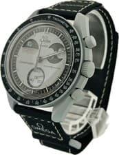 Omega x Swatch Speedmaster Mission To Earthphase SO33M700 Watch Excellent A6317