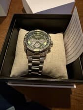 Citizen Promaster NaviHawk Eco-Drive Chronograph CA4664-60W Box Papers Warranty