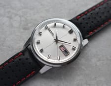 April 1965 Vintage Seiko Sportsmatic 6119 Weekdater Silver Dial Day Date Watch
