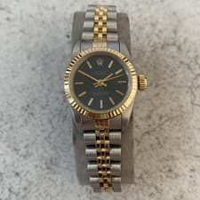 1990 Ladies Rolex Oyster Perpetual 67193 18k Bi Metal Vintage Watch - EBAY LIVE