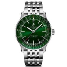 New Breitling Navitimer Green  Dial 41MM Men's Watch A17329371L1A1