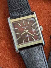 1976 NOS Tissot Seastar "Tank" Style Automatic Watch, Cal 2381 (ETA 2671), VGC