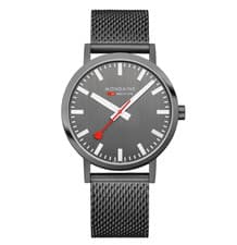 Mondaine A660.30360.81SBM Classic 40 mm Steel Mesh Bracelet Quartz Wrist Watch