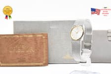 ▶️ [ Unused w/Box ] Seiko Credor 18KT 7771-6050 Quartz 31mm Men's Watch JAPAN