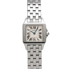 CARTIER Santos Demoiselle SM W25064Z5 white WATCH 723805
