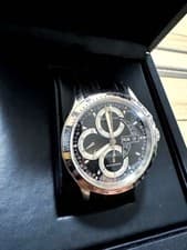 Hamilton Khaki King Chronograph Automatic Watch Black 42mm Round Rare Men's