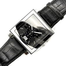 Fendi 6500G Ceramic Chronograph Watch Black Dial Quartz 39mm 19cm Mens