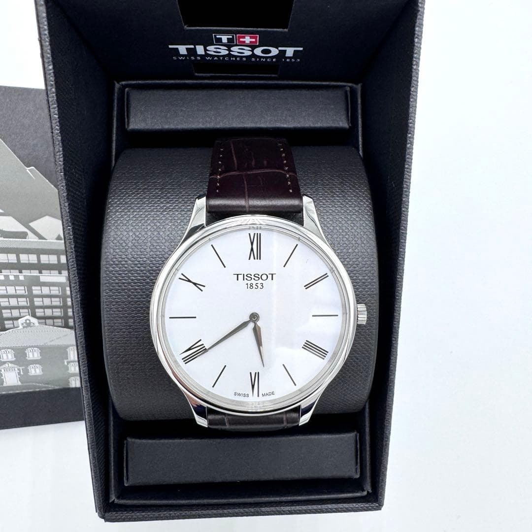 TISSOT Tissot Tradition Watch Leather Brown Unused 38mm Classic Quartz