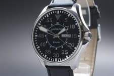 HAMILTON Khaki H646110 Black Dial Day Date Quartz Men's Watch [Near MINT]