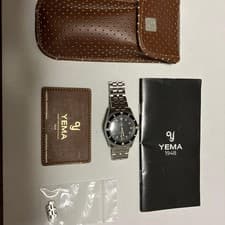 YEMA Pearl Diver Watch Stainless Steel Case Sapphire Crystal Luminous Bezel