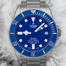 2021 Tudor Pelagos 25600TB 42 Titanium Blue Dial on Bracelet w Extra Strap B+P