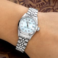 Rolex Datejust 26mm Ice Blue Diamond Dial Jubilee Bracelet 69174