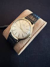 VINTAGE 14K SOLID GOLD MOVADO SUB SEA  17-JEWEL WRIST WATCH