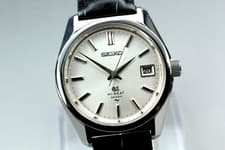 Vintage [N MINT] Grand Seiko 4522-8000 Silver Date Manual Winding Men From JAPAN