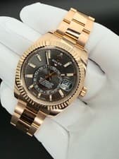 Rolex Sky-Dweller 326935 Everose Gold Grey Dial Full Set Full Links 2018 B&P