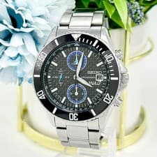SEIKO 7T92-0CF0 Flightmaster ANA Pilot Chronograph Date Quartz Men's Watch