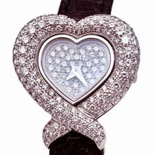 PIAGET Diamond Heart Shaped Ladies Watch 18K White Gold Ref. 5285 Box & Papers!