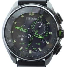 Citizen Eco-Drive Black Dial Watch W770-S109388 Used Men's From Japan