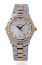 EBEL Sport Classic - Steel & Rose Gold - MOP Diamond Dial Diamond Bezel - 27mm
