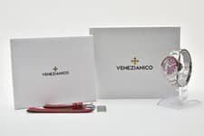 [TOP MINT IN BOX] Venezianico Nereide GMT Automatic Red Men’s Watch From JAPAN