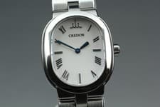 Vintage 1992 *N MINT* Seiko Credor Aqua 5A70-0AC0 Roman Quartz Women Watch JAPAN