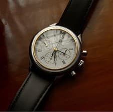 Lemania 1873 Hamilton Chronograph Manual Wind Watch 36mm Rare Vintage From Japan