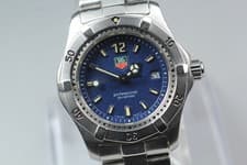 [Near MINT] TAG Heuer Professional 2000 WK1313 Blue Dial Qz Date Women's Watch