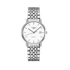 Longines Elegant 37mm Date Steel White Dial Automatic Men Watch L4.810.4.12.6