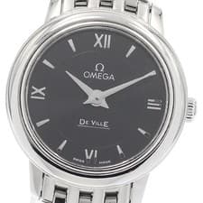 OMEGA 424.10.24.60.01.001 De Ville Prestige Quartz Ladies Watch From Japan G0425