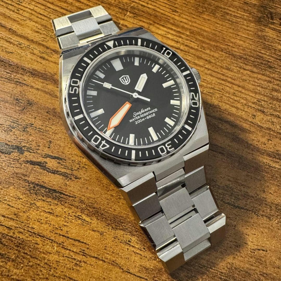 Watchdives Seafarer WD0017 Quartz Diver Micro Brand, 70s Baby Ploprof Style