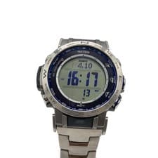 CASIO PRO TREK PRW-31YT-7JF Solar Atomic Radio Titanium Band Digital Men Watch