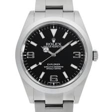 ROLEX Explorer I early model blackout 214270 black Random Number second hand...